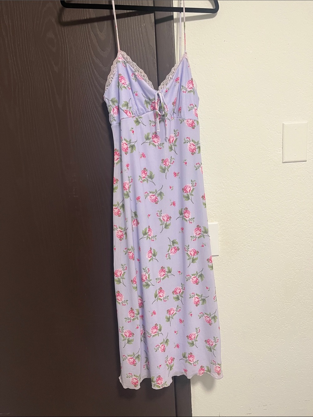 purple flower dress